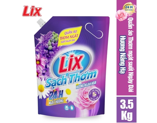 Nước Giặt Sạch Thơm Hương Ngàn Hoa - 3.5kg/3.2kg Lix ảnh 2