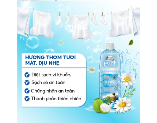 Nước Giặt Cao Cấp 1L Earth Choice ảnh 3