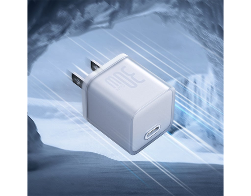 Củ Sạc GaN5S 1C 30W US Màu Trắng Baseus ảnh 2
