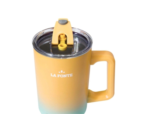 Ly Giữ Nhiệt Kèm Ống Hút 1200ml Có Tay Cầm 012317-ORA La Fonte ảnh 1