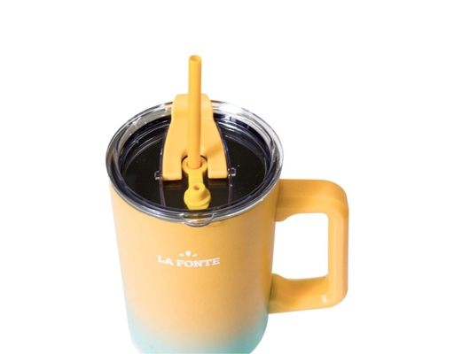 Ly Giữ Nhiệt Kèm Ống Hút 1200ml Có Tay Cầm 012317-ORA La Fonte ảnh 2