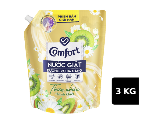 Nước giặt dưỡng vải Comfort Thiên Nhiên Thanh Khiết 3 kg