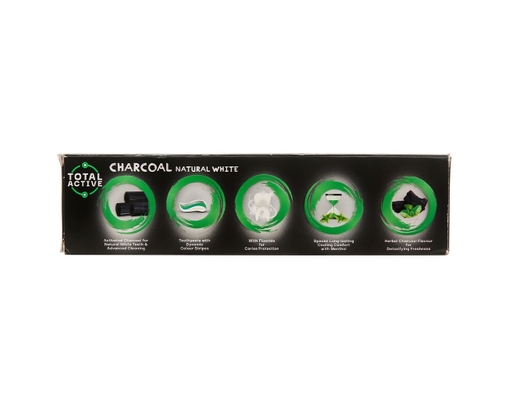 Kem Đánh Răng Than Hoạt Tính Total Active Charcoal Natural White 100g OralClean ảnh 3