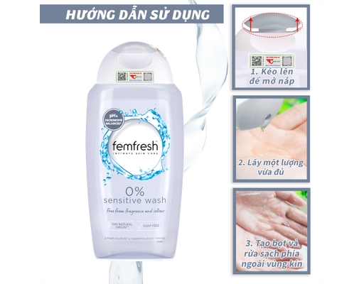 Dung Dịch Vệ Sinh Phụ Nữ Kháng Khuẩn Da Nhạy Cảm 250ml femfresh ảnh 5