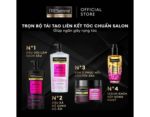 Dầu Xả Ngăn Hư Tổn Gãy Rụng Salon Rebond 620g TRESemmé ảnh 3