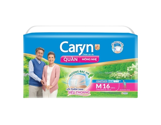 Tã Quần Người Lớn Mỏng Nhẹ Size M16 Bụng 60-85cm 16 Miếng Caryn ảnh 0