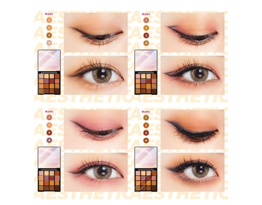 Bảng Phấn Mắt 16 Ô Màu Aesthetic Version 1 20.8g Lemonade ảnh 3
