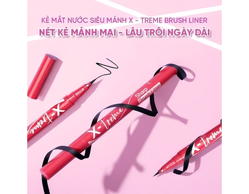 Kẻ Mắt Nước Siêu Mảnh Extreme Sharp Màu Đen - #01 0.5ml Silkygirl ảnh 2