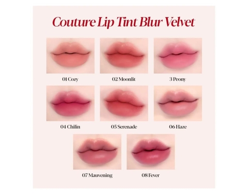 Son Kem Lì Couture Lip Tint Blur Velvet Màu Đỏ Berry #04 Chillin 5.5g Espoir ảnh 2