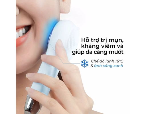 Máy Rửa Mặt Và Massage Multitask Màu Peach Fuzz Halio ảnh 1