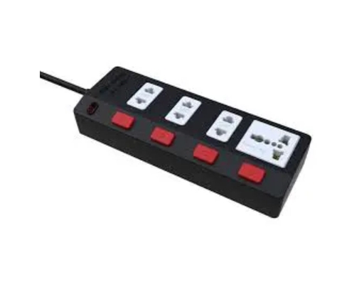 Ổ Cắm ECO 4SBW 2200W-2M Màu Đen Điện Quang ảnh 1