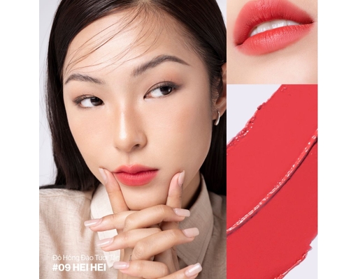 Son Kem Lì Long Wear Màu #09 Hei Hei 5g Glamrr Q ảnh 2