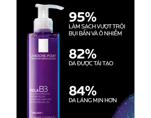Gel Rửa Mặt Mờ Thâm Sáng Da Mela B3 Micropeeling 200ml La Roche-Posay ảnh 2