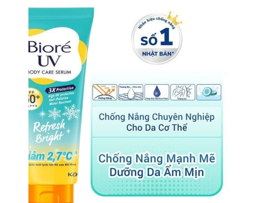 Serum Chống Nắng Dưỡng Thể Kháng Bụi Siêu Mịn Mát Lạnh 230ml Bioré ảnh 2