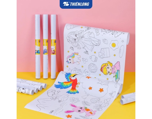 Tranh Cuộn Tô Màu Động Vật Thiên Long Colokit CRO-C003