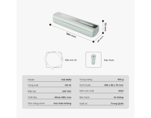 Máy Hút Chân Không VSE-8582 Elmich ảnh 9
