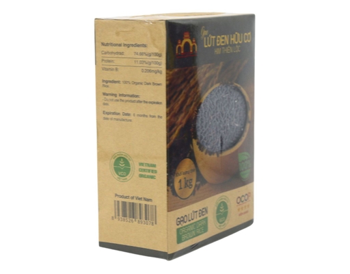 Gạo Lứt Đen Hữu Cơ 1kg Kim Thiên Lộc ảnh 2