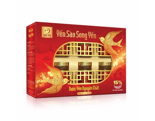 Hộp Nước Yến Nguyên Chất 15% 6x70ml Song Yến ảnh 0