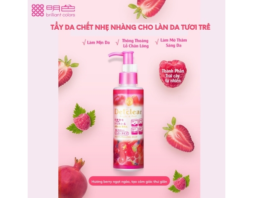 Gel Tẩy Tế Bào Chết Hương Dâu Detclear Mixed Berry 180ml Meishoku ảnh 4