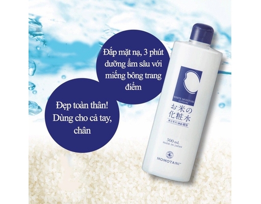 Nước Hoa Hồng Dưỡng Sáng Da White Moisture Lotion 500ml Momotani ảnh 2