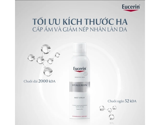 Xịt Dưỡng Ẩm Ngăn Ngừa Lão Hóa Cho Da Nhạy Cảm Hyaluron Mist Spray 150ml Eucerin ảnh 3