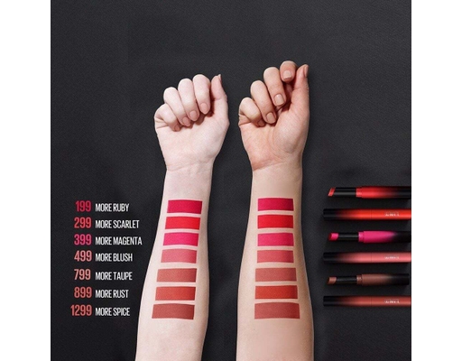 Son Thỏi Color Sensational Ultimatte Màu Đỏ Thuần - 299 More Scarlet 1.7g MAYBELLINE ảnh 4