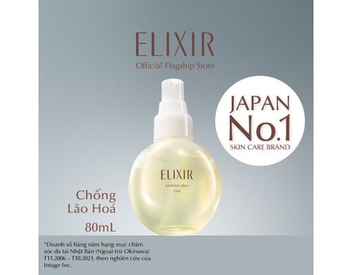 Xịt Khoáng Dưỡng Da Và Cấp Ẩm Tức Thì Luminous Glow Mist 80ml Elixir ảnh 1
