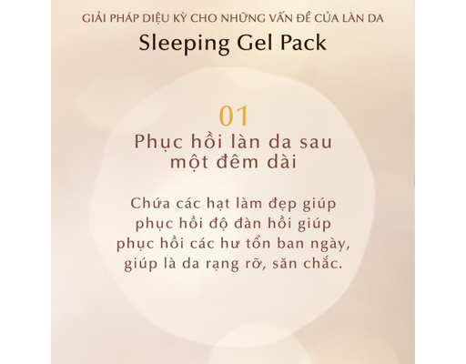 Mặt Nạ Ngủ Phục Hồi Độ Ẩm Và Ngăn Ngừa Lão Hóa Da Sleeping Gel Pack 105g Elixir ảnh 2