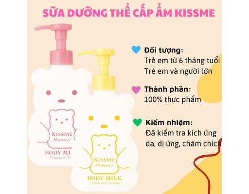 Sữa Dưỡng Thể Cấp Ẩm Hương Cam Chanh Mommy Body Milk Citrus Mix Aroma 200g Kissme ảnh 3