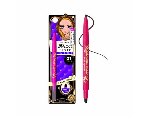 Chì Sáp Kẻ Mí Mắt Chống Trôi Dạng Xoay Heroine Make 01 Màu Đen 0.07g Kissme ảnh 0