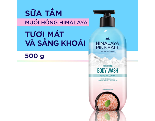 Sữa Tắm Muối Hồng Himalaya Tươi Mát Và Sảng Khoái 500g HIMALAYA PINK SALT ảnh 1