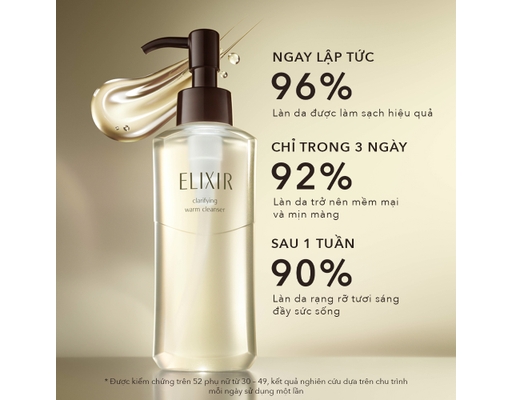 Gel Rửa Mặt Làm Ấm Sạch Sâu Dưỡng Ẩm Clarifying Warm Cleanser 180g Elixir ảnh 1