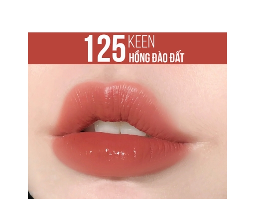 Son Kem Bóng Super Stay Vinyl Ink Màu Hồng Đào Đất - 125 Keen 4.2ml MAYBELLINE ảnh 2