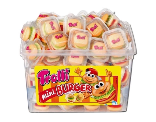 Kẹo Dẻo Vị Trái Cây Mini Burger 600g Trolli ảnh 0