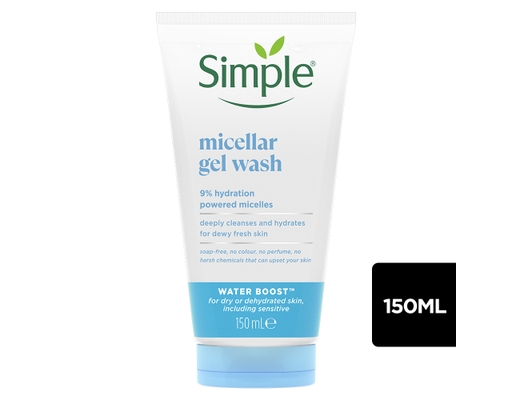 Gel Rửa Mặt Sạch Sâu Và Cấp Ẩm Micellar Gel Wash 150ml Simple ảnh 0