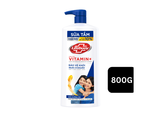Sữa Tắm Dưỡng Ẩm Chăm Sóc Da Diệt Khuẩn 800g Lifebuoy ảnh 6