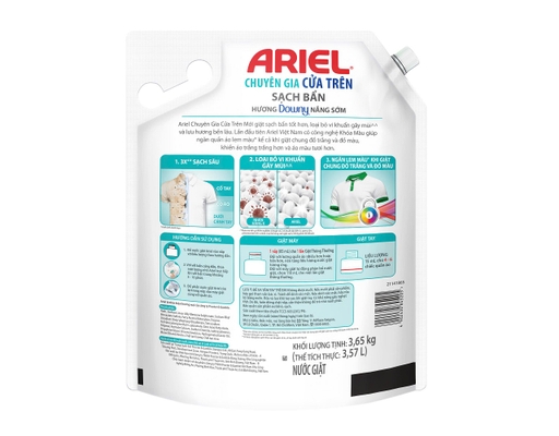 Nước Giặt Cửa Trên Sạch Nhanh Hương Nắng Sớm 3.5kg Ariel ảnh 1