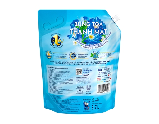 Nước Xả Vải Giữ Màu 1 Lần Xả Hương Ban Mai 3.7L Comfort ảnh 3