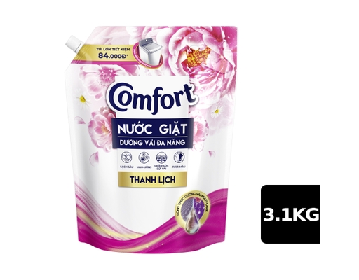 Nước Giặt Dưỡng Vải Hương Thanh Lịch 3.1kg Comfort ảnh 0