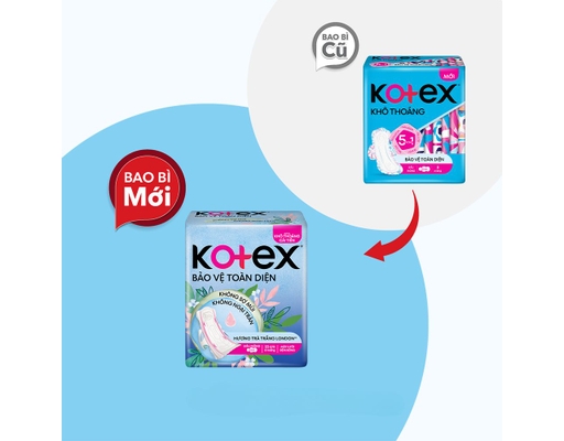 Băng Vệ Sinh Khô Thoáng Siêu Mỏng Cánh 20 Miếng Kotex ảnh 1