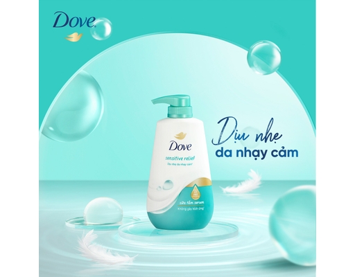 Sữa Tắm Serum Với Pro-Ceramide Dịu Nhẹ Cho Da Nhạy Cảm 500g Dove ảnh 4