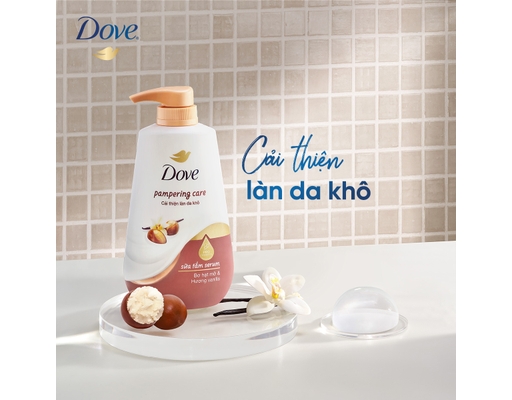 Sữa Tắm Serum Với Pro-Ceramide Cải Thiện Làn Da Khô 500g Dove ảnh 4