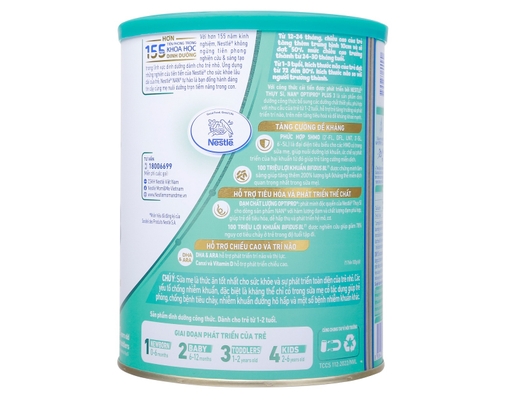 Sữa Bột Nan Optipro Plus 3 Cho Trẻ 1-2 Tuổi 800g Nestlé ảnh 1