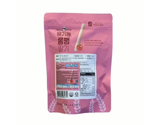Bánh Gạo Lứt Thanh Dài Vị Dâu 30g Mom's Choice ảnh 1