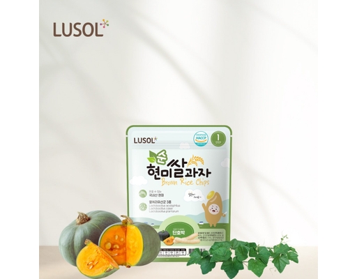 Bánh Gạo Lứt Vị Bí Đỏ 25g Lusol ảnh 1