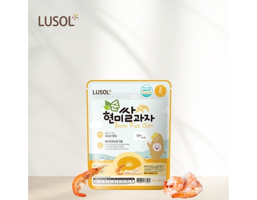 Bánh Gạo Lứt Vị Tôm 25g Lusol ảnh 1