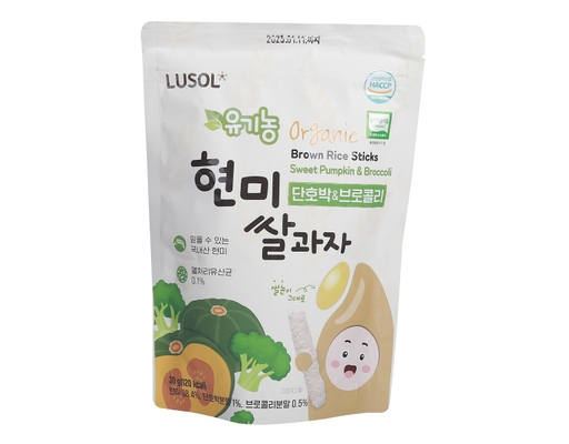 Bánh Gạo Lứt Hữu Cơ Vị Bí Đỏ Súp Lơ 30g Lusol ảnh 0