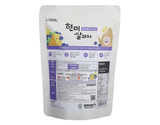 Bánh Gạo Lứt Hữu Cơ Vị Phô Mai Việt Quất 30g Lusol ảnh 2