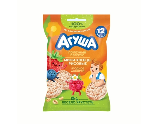 Bánh Gạo Ăn Dặm Agusha Vị Quả Mọng 30g