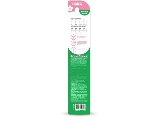 Bàn Chải Đánh Răng Giúp Làm Sạch Răng Miệng Hana Super Soft 1 Cái OralClean ảnh 1